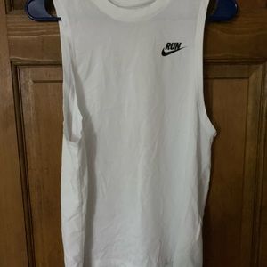 NIKE RUN TANK WHITE